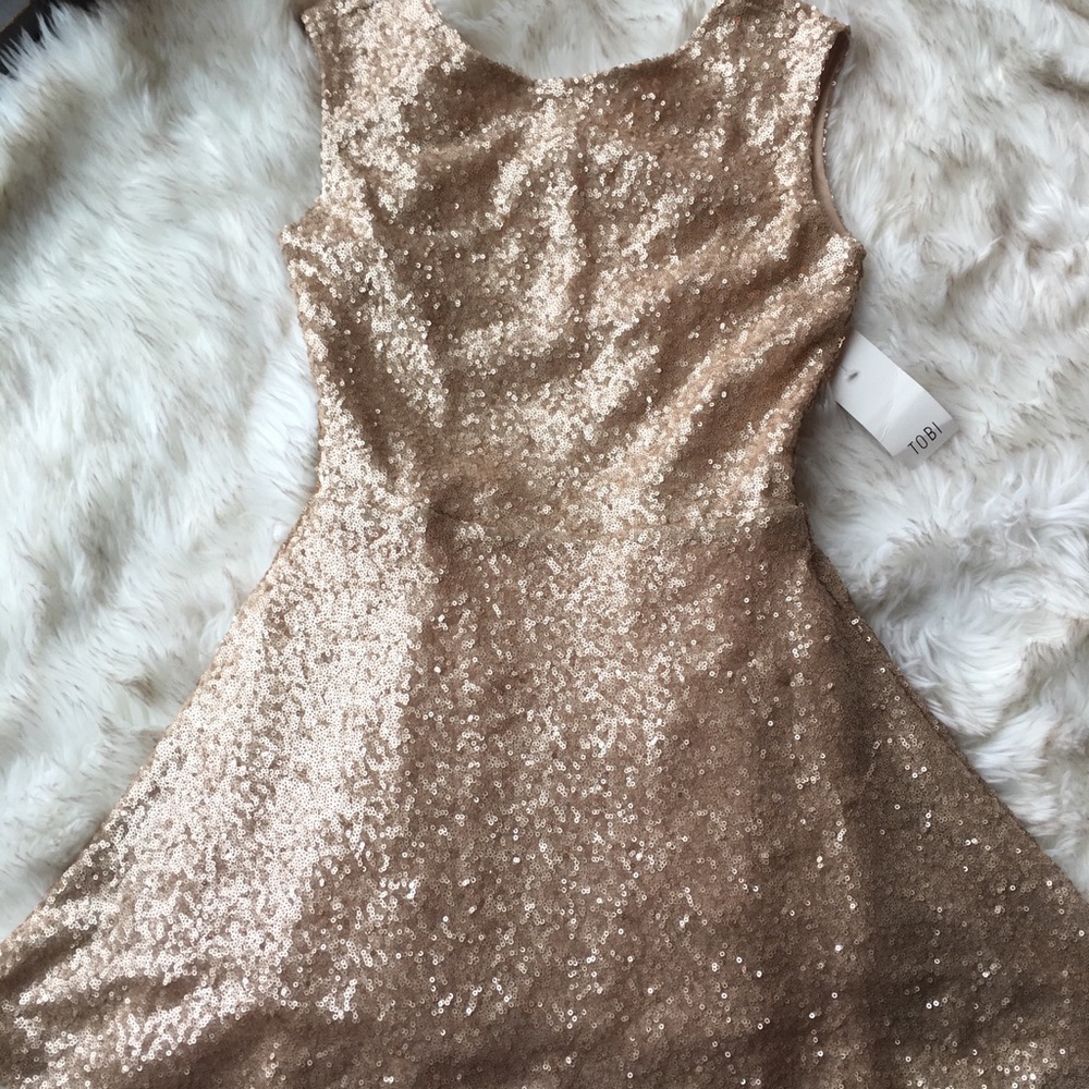 Tobi sequin cocktail dress